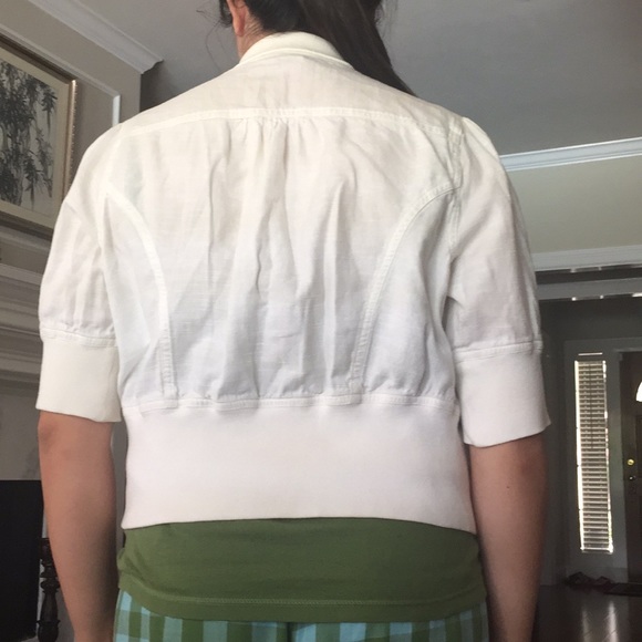 White half sleeve cardigan - Picture 6 of 6